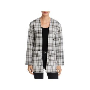 BAGATELLE Womens Pocketed Open Front Cardigan Long Sleeve Wear To Work Jacket